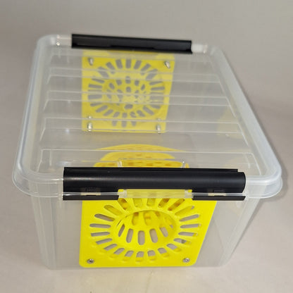 Selectieve lokval : 2 Liter box met 2x 76mm conus, veilige lokpot en trappit.